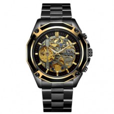 Годинник механічний Forsining 8130 Black-Gold-Black Годинник механічний Forsining 8130 Black-Gold-Black