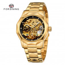 Годинник механічний Forsining 8240 Gold Black Годинник механічний Forsining 8240 Gold Black