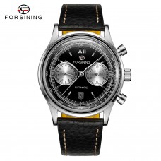 Годинник механічний Forsining Aviator Silver-Black Годинник механічний Forsining Aviator Silver-Black
