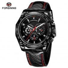Годинник механічний Forsining 6910 All Black Годинник механічний Forsining 6910 All Black
