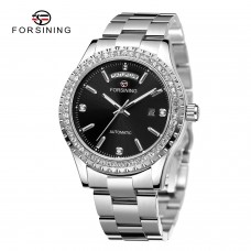 Годинник механічний Forsining 6919 Silver-Black Годинник механічний Forsining 6919 Silver-Black