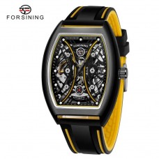 Годинник механічний Forsining 8252 All Black-Yellow Годинник механічний Forsining 8252 All Black-Yellow