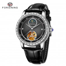 Годинник механічний Forsining 8257 Silver-Black Годинник механічний Forsining 8257 Silver-Black