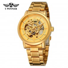 Годинник механічний Forsining 8173 Gold-Gold Steel Годинник механічний Forsining 8173 Gold-Gold Steel
