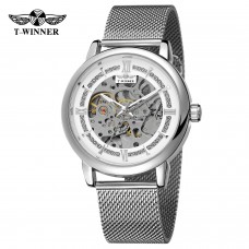 Годинник механічний Forsining 8173 Silver-White Mesh Годинник механічний Forsining 8173 Silver-White Mesh