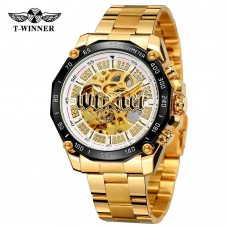 Годинник механічний Forsining 8186 Gold-White Steel Годинник механічний Forsining 8186 Gold-White Steel