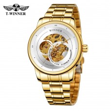 Годинник механічний Forsining 8190 Gold-White Steel Годинник механічний Forsining 8190 Gold-White Steel