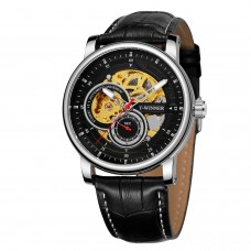 Годинник механічний Forsining 8196 Silver-Black Годинник механічний Forsining 8196 Silver-Black