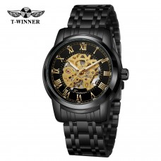 Годинник механічний Forsining 8250 All Black Steel Годинник механічний Forsining 8250 All Black Steel