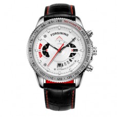 Годинник механічний Forsining GMT1186 Black-Red-Silver-White Годинник механічний Forsining GMT1186 Black-Red-Silver-White