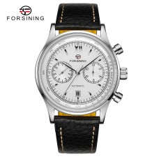 Годинник механічний Forsining Aviator Silver-Silver Годинник механічний Forsining Aviator Silver-Silver