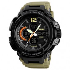 Годинник Skmei 1343 Black-Khaki Wristband