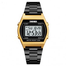 Годинник Skmei 1328 Black-Gold-Black