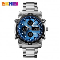 Годинник Skmei 1389BU Silver-Black-Blue