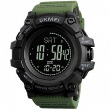 Годинник Skmei 1356AG Army Green + Compass